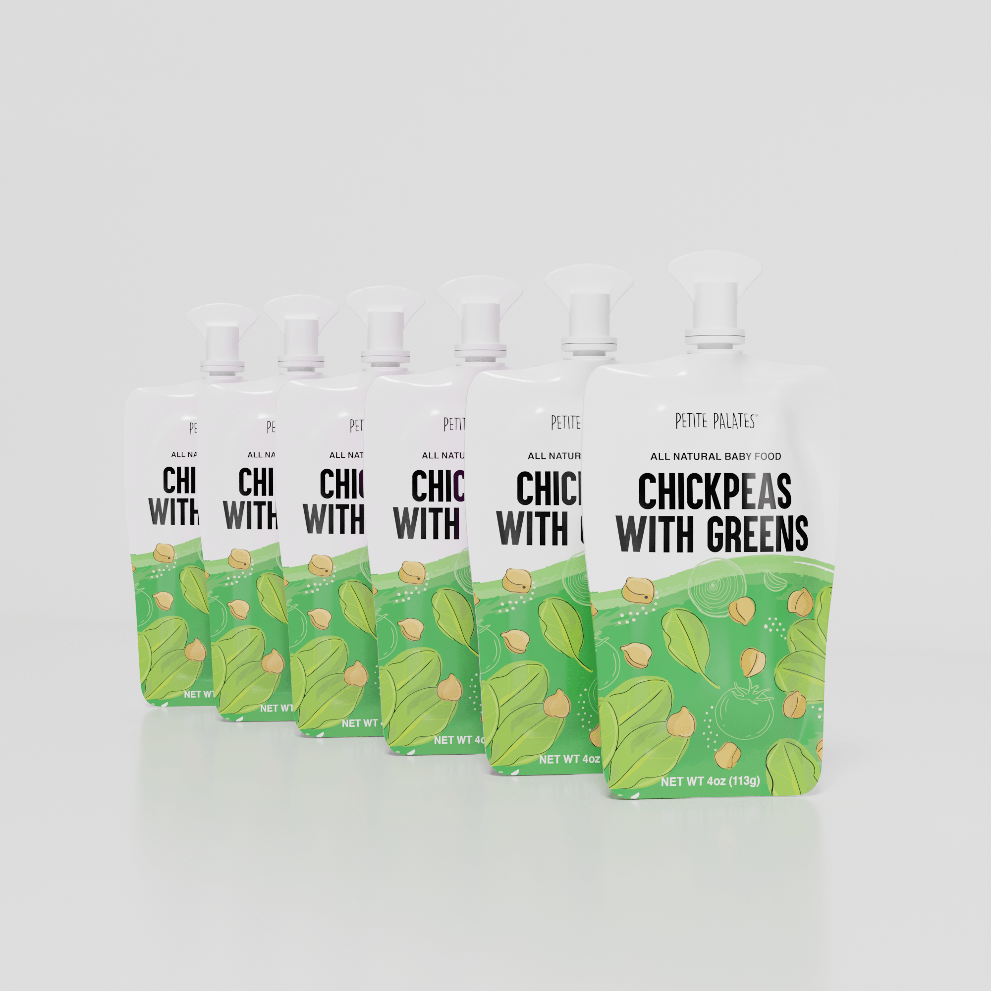 6 Pack of Organic Chickpeas with Greens