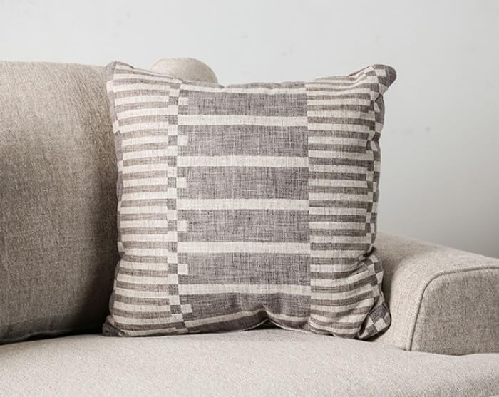 MASARA Traditional Taupe Fabric, Foam, Solid Wood, Others, Living Room Furniture, Made in The USA. (1, loveseat)
