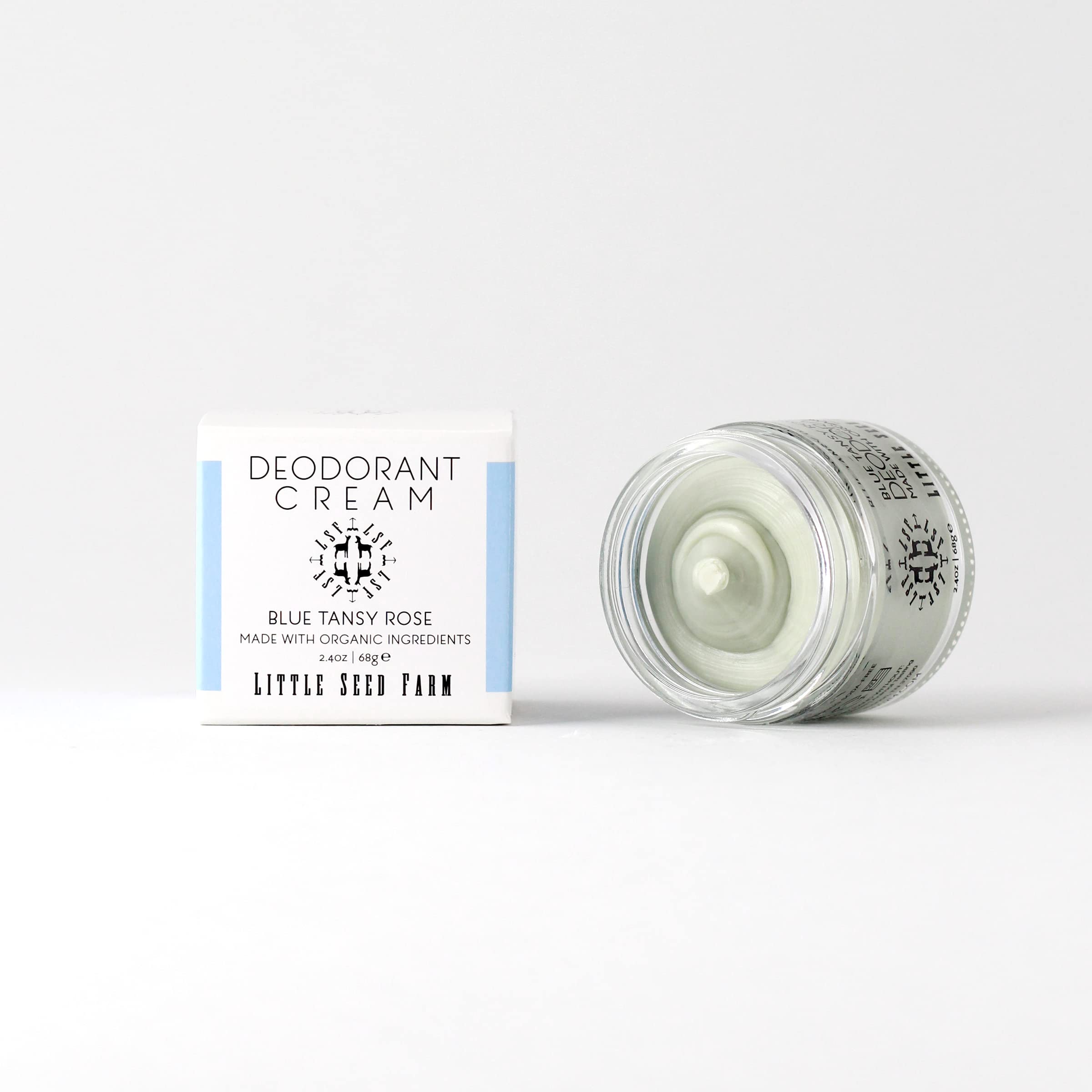 Little Seed Farm All Natural Deodorant Cream - Grapefruit Lemon - Aluminum Free Deodorant for Women or Men, Net Wt. 2.4oz | 68g