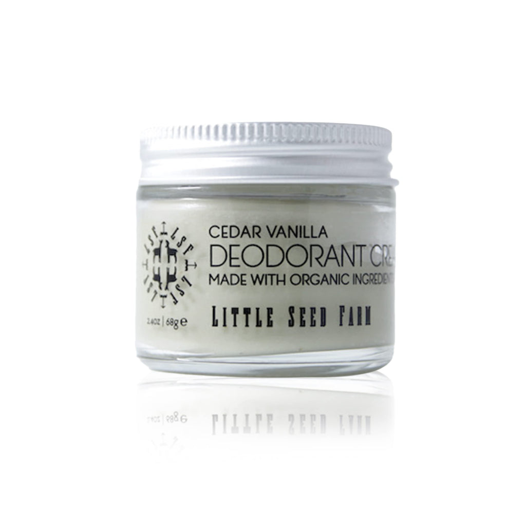 Little Seed Farm All Natural Deodorant Cream - Grapefruit Lemon - Aluminum Free Deodorant for Women or Men, Net Wt. 2.4oz | 68g