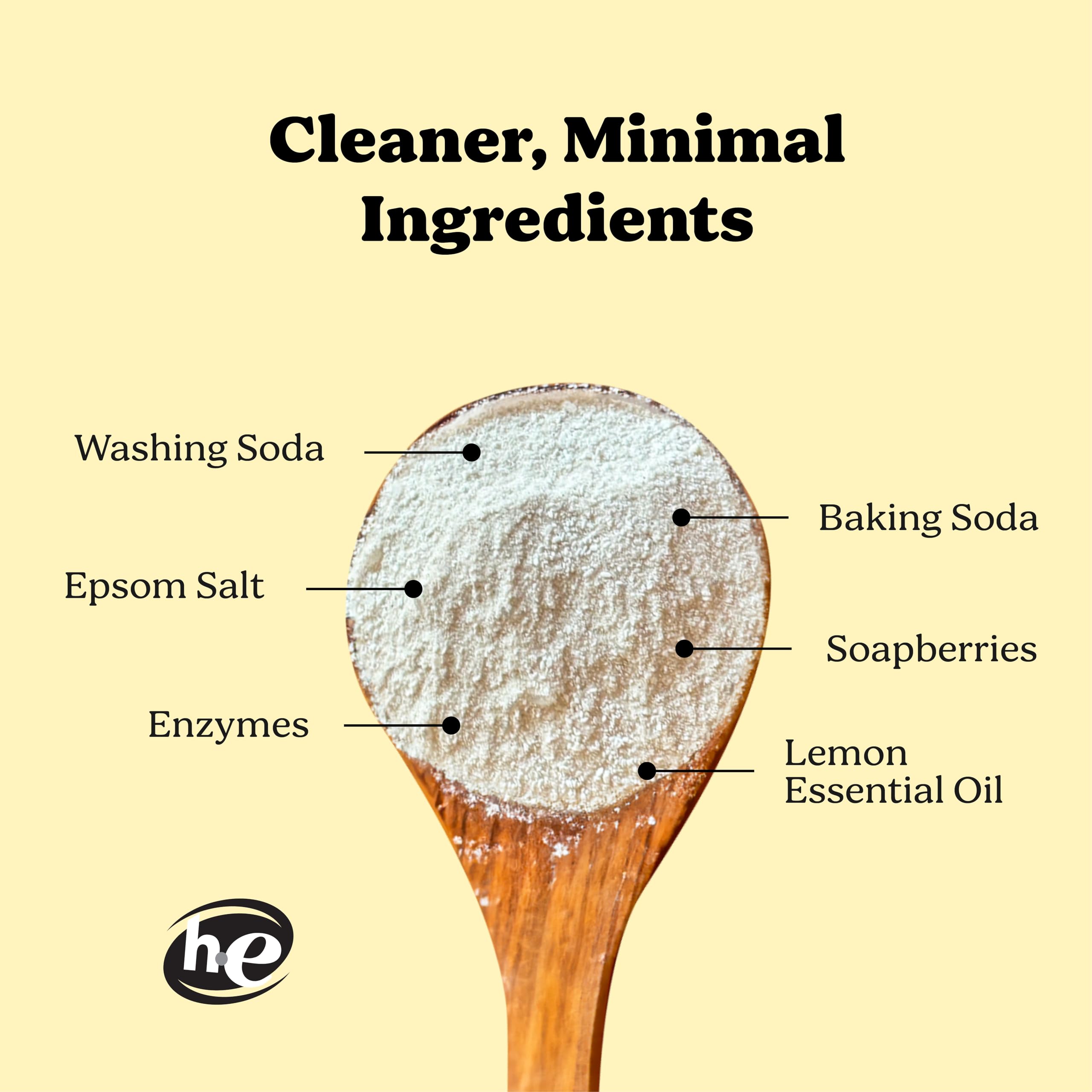 Pronounce Laundry Detergent Powder Alternative | Cleaner Ingredients. Safer for Sensitive Skin. Stain + Smell Fighting. With Essential Oils. HE Safe (Lavender, 120 Loads).