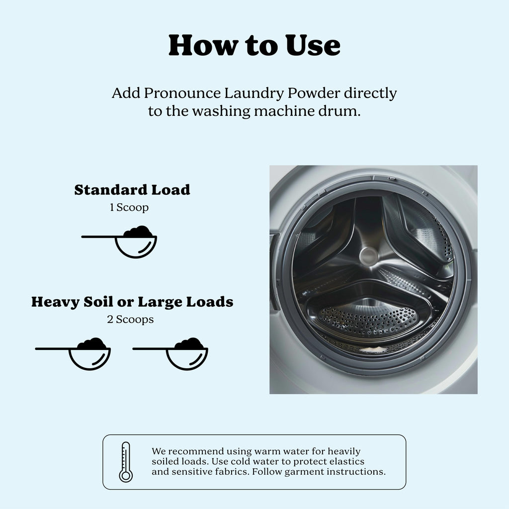 Pronounce Laundry Detergent Powder Alternative | Cleaner Ingredients. Safer for Sensitive Skin. Stain + Smell Fighting. With Essential Oils. HE Safe (Lavender, 120 Loads).