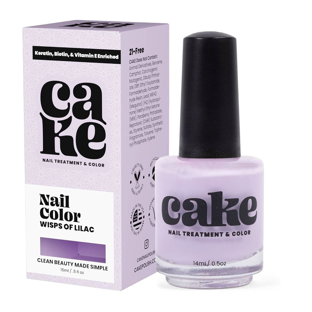 CAKE Nail Strengthening Polish - Wisps of Lilac
