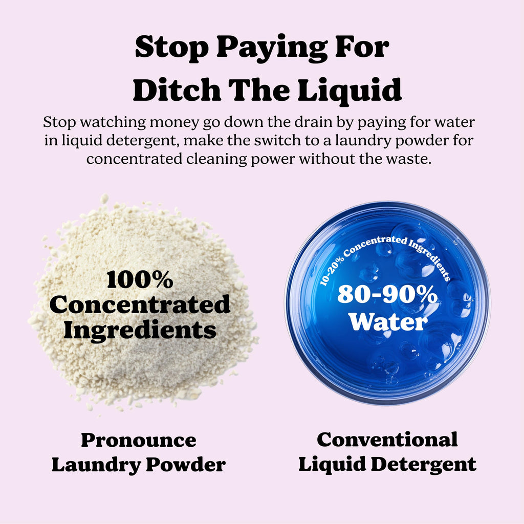 Pronounce Laundry Detergent Powder Alternative | Cleaner Ingredients. Safer for Sensitive Skin. Stain + Smell Fighting. With Essential Oils. HE Safe (Lavender, 120 Loads).