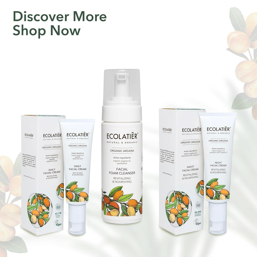 x-Facial Foam Cleanser Revitalizing & Nourishing  Organic Argana