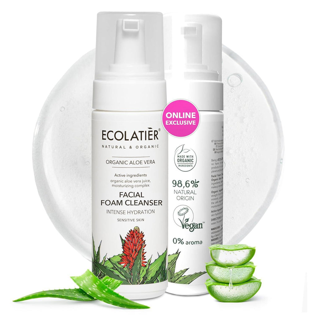 x-Facial Foam Cleanser  Intense Hydration Organic Aloe Vera