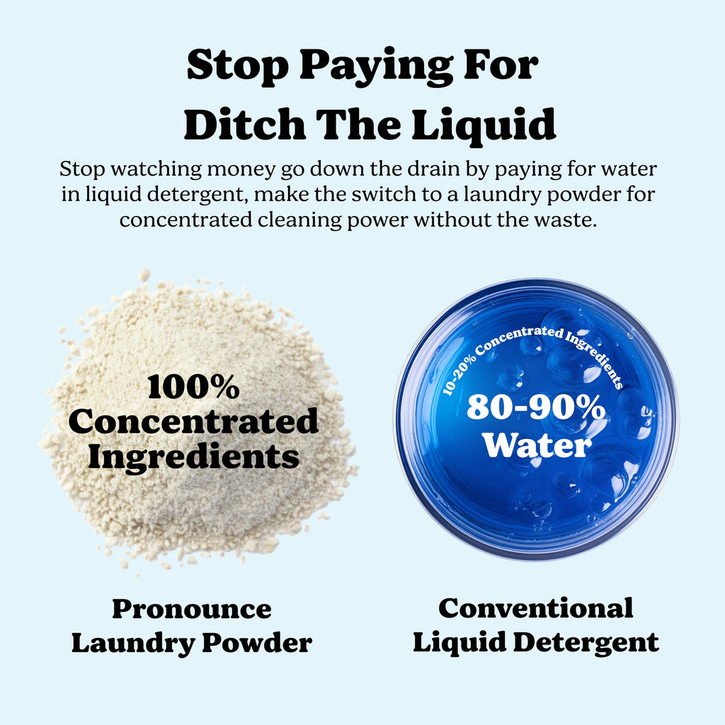 Pronounce Laundry Detergent Powder Alternative | Cleaner Ingredients. Safer for Sensitive Skin. Stain + Smell Fighting. With Essential Oils. HE Safe (Lavender, 120 Loads).