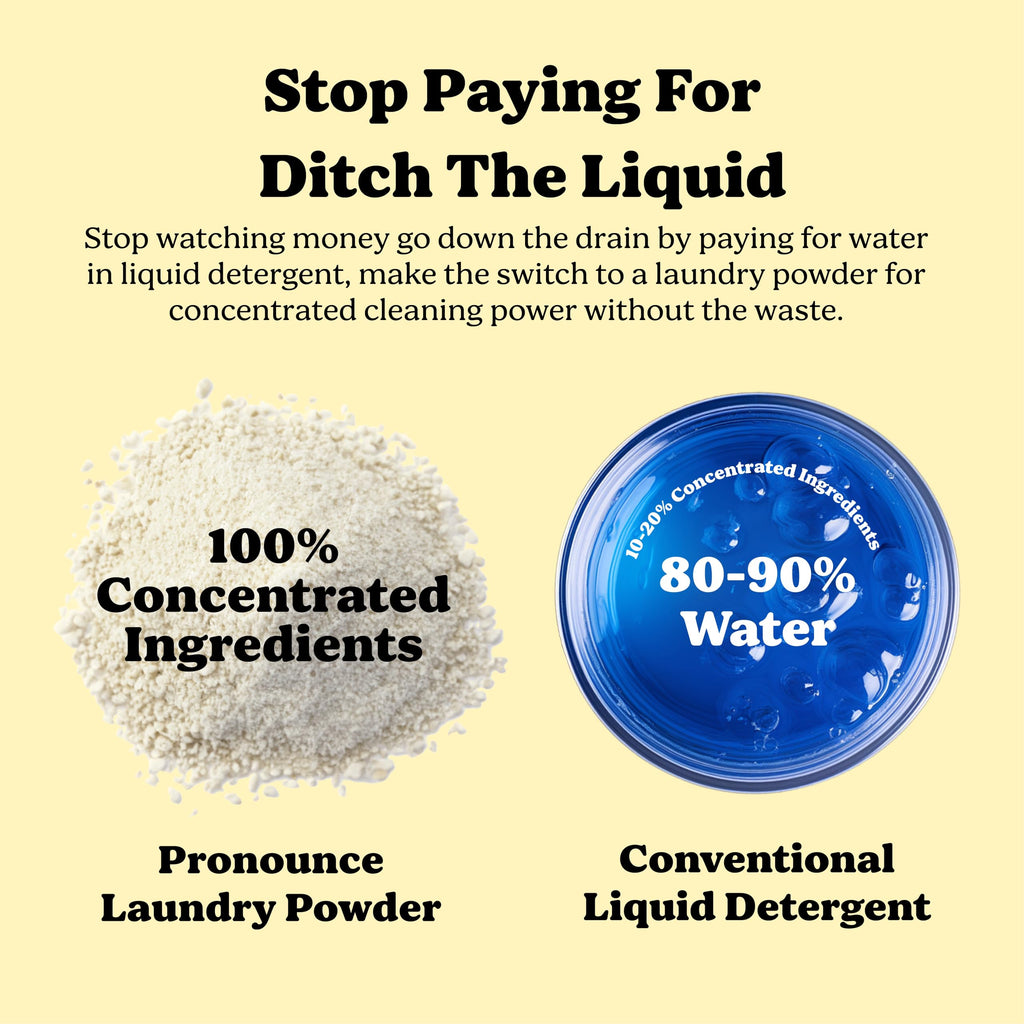 Pronounce Laundry Detergent Powder Alternative | Cleaner Ingredients. Safer for Sensitive Skin. Stain + Smell Fighting. With Essential Oils. HE Safe (Lavender, 120 Loads).