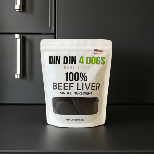 Beef Liver Dog Treats, 5 Ounce Bag, Single Ingredient, High Protein