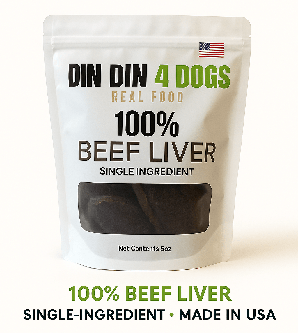 Beef Liver Dog Treats, 5 Ounce Bag, Single Ingredient, High Protein