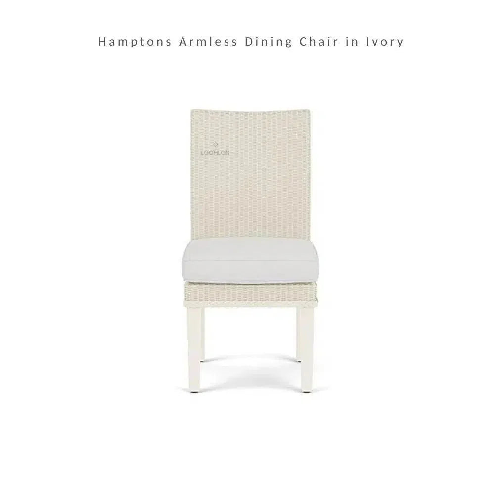 Hamptons Outdoor Wicker Dining Table Set 6PC