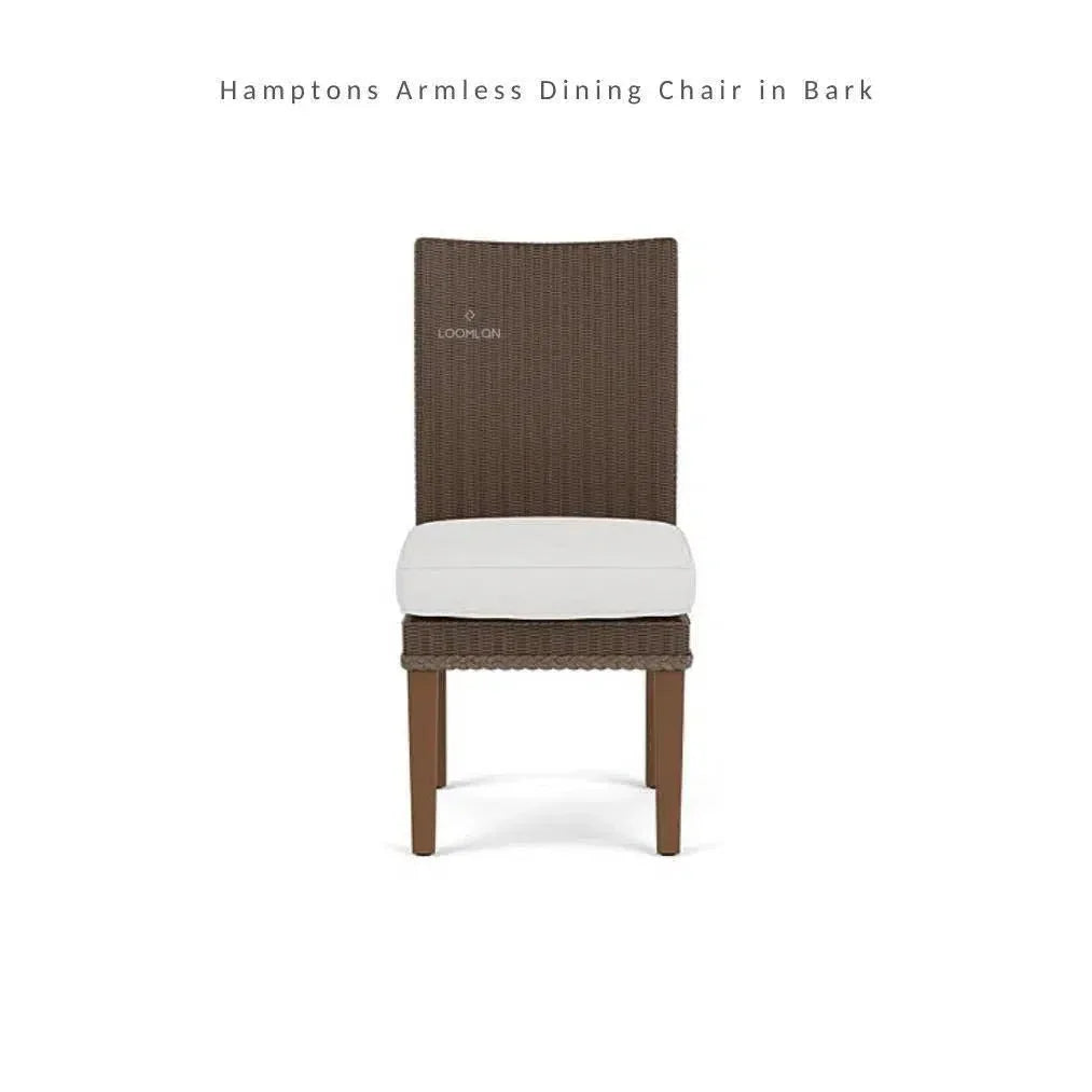 Hamptons Outdoor Wicker Dining Table Set 6PC