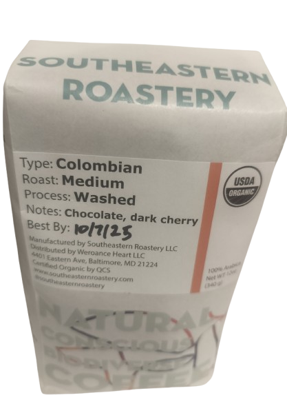 HER 120z Organic Colombian Coffee Medium Roast