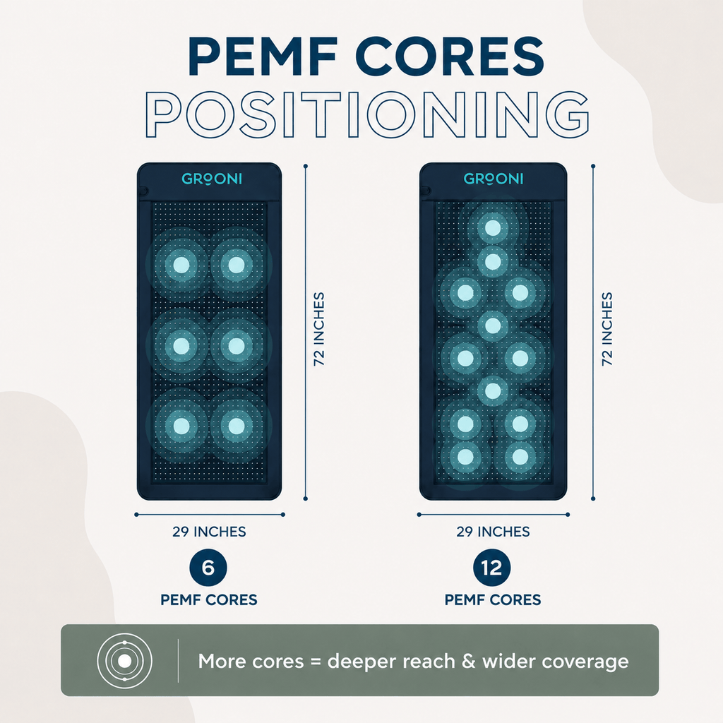 PEMF Infrared Mat Pro, 6 & 12 Cores