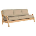 Sonoma Teak Deep Outdoor Couch with Sunbrella Cushions