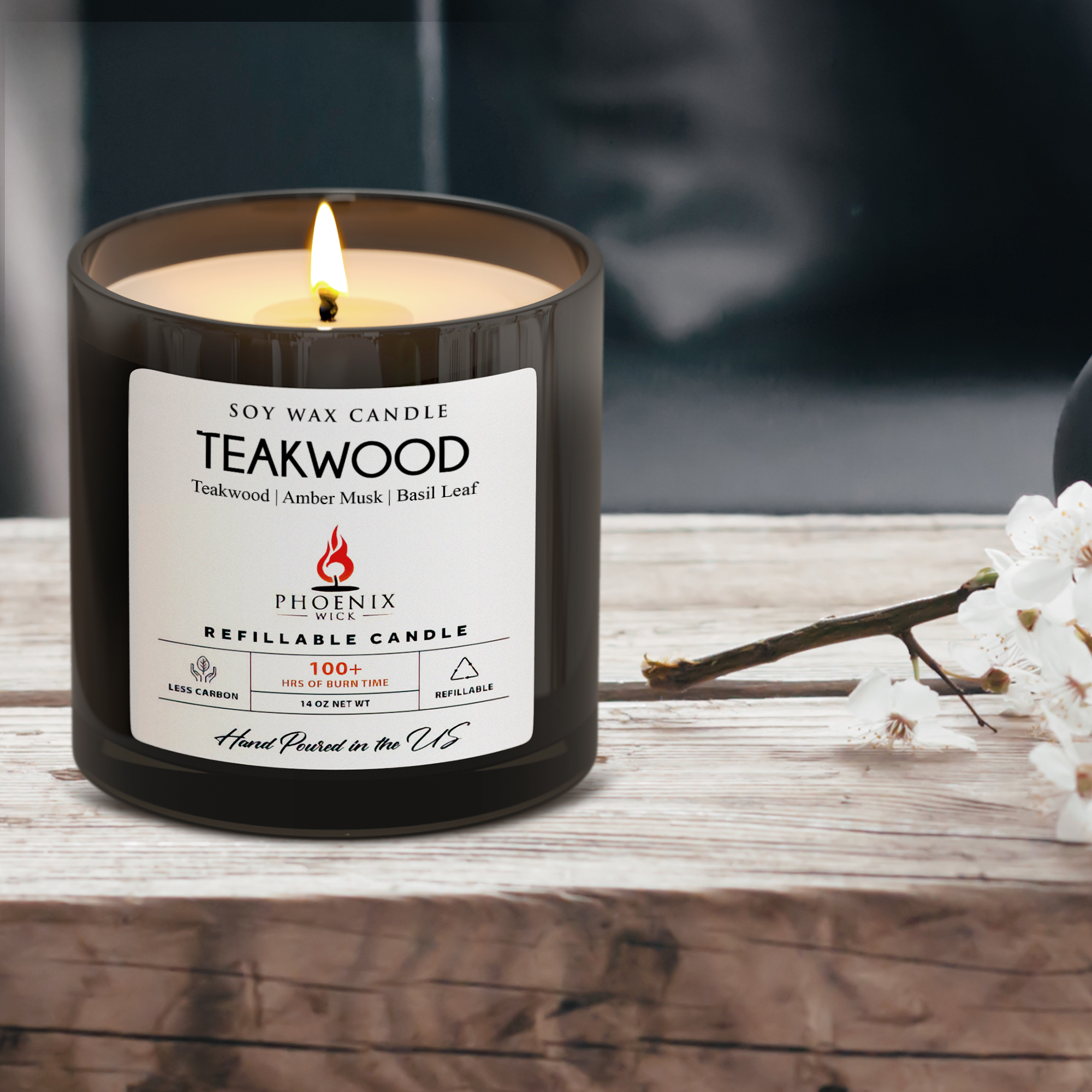 Teakwood - 14oz Filled Candle