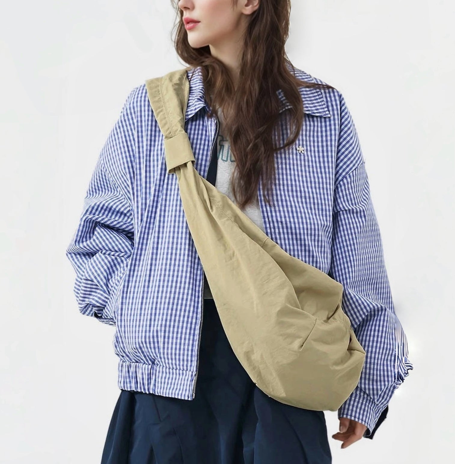 Corduroy Cozy Crescent Bag